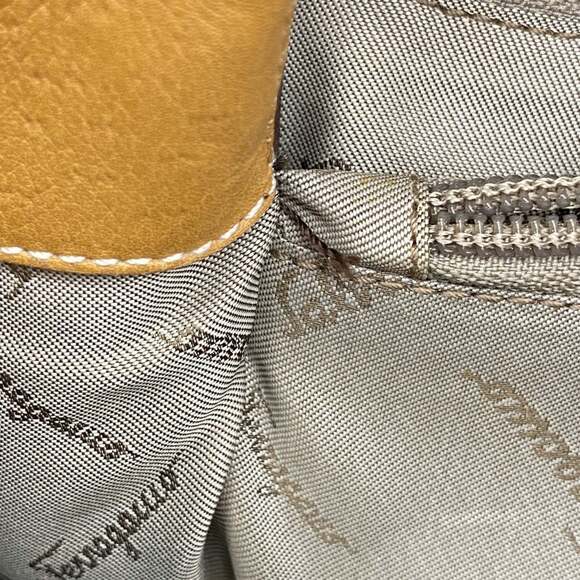 Salvatore Ferragamo Gancini Leather Shoulder Bag, Brown, Women's - Picture 12 of 13